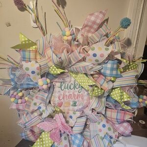 Colorful Polka Dot and Plaid Wall Decor